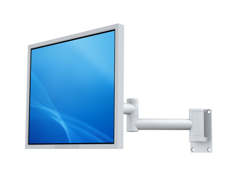 MonLines TFT-Vario Monitor Wandhalterung fix grau neigbar