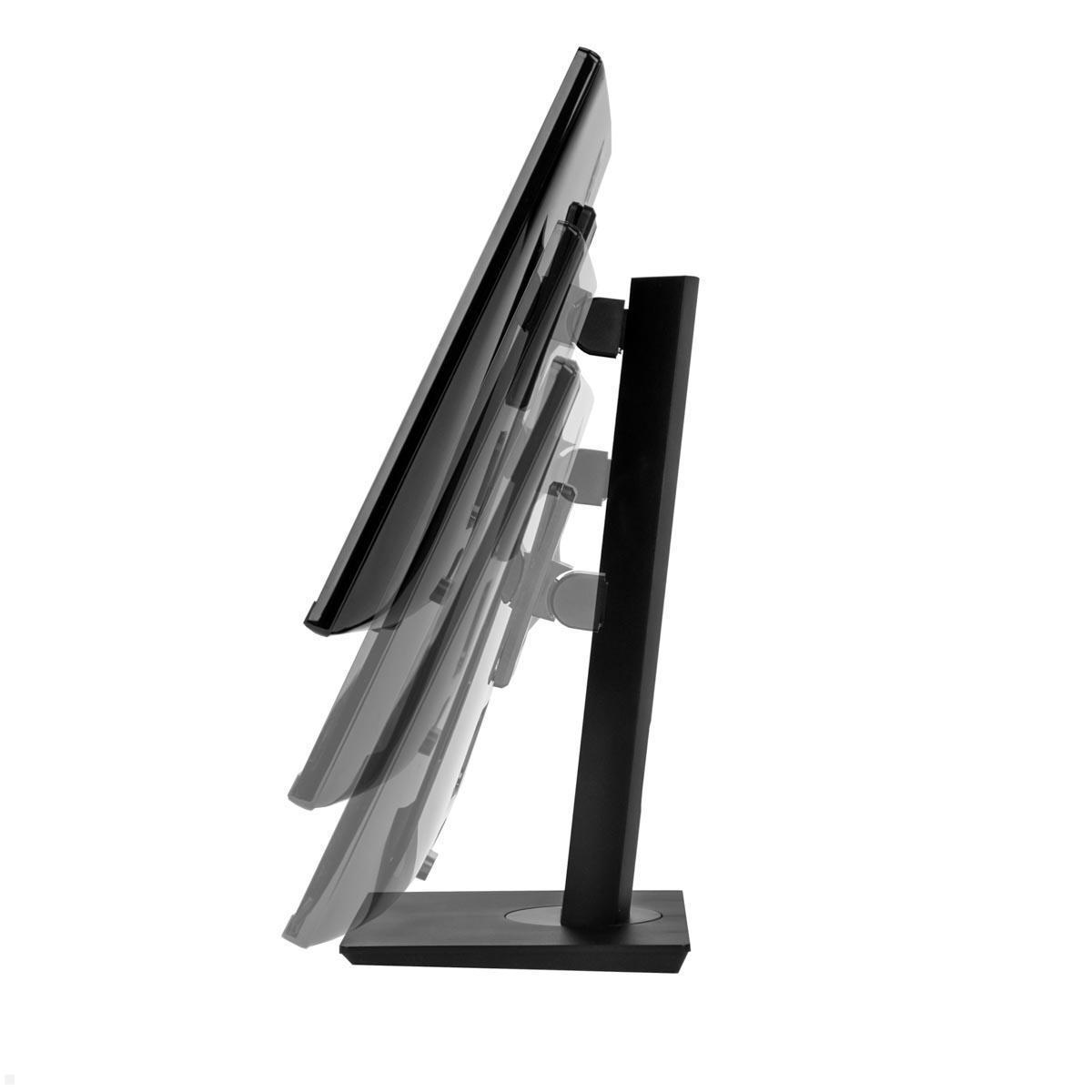 MonLines MTS800B Touchscreen Tisch Ständer 10 bis 27 Zoll, höhenverstellbar Seitenansicht