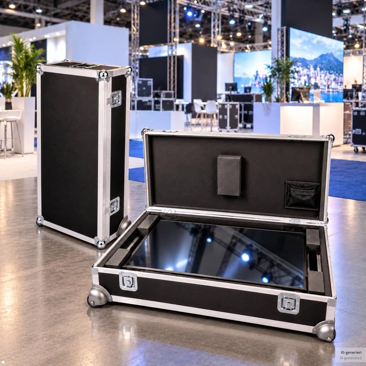 MonLines MTK065B Display Transportkoffer 65 Zoll, Bildschirm Transportkoffer Messe Event