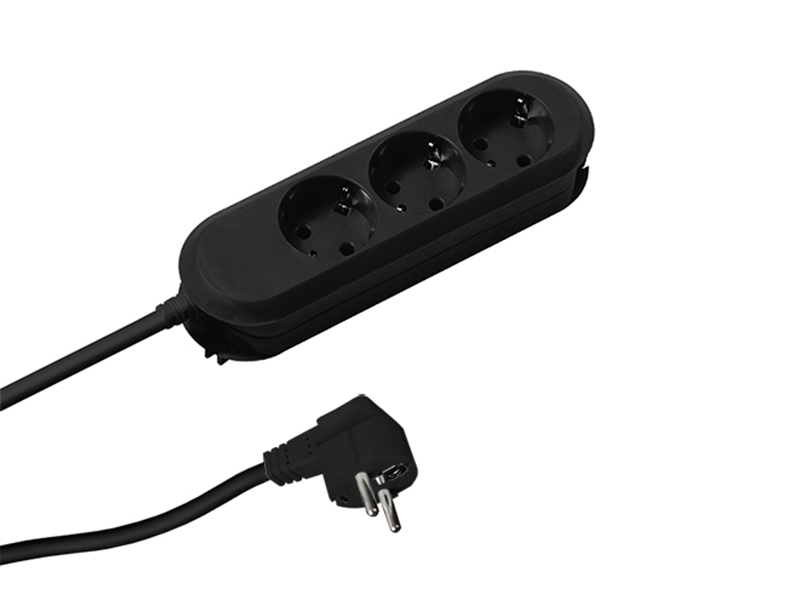 Bachmann SMART 3x Steckdosenleiste Zuleitung 3m (387.171) schwarz VDE geprüft Bachmann SMART 3x Steckdosenleiste Zuleitung 3m (387.171) schwarz VDE geprüft