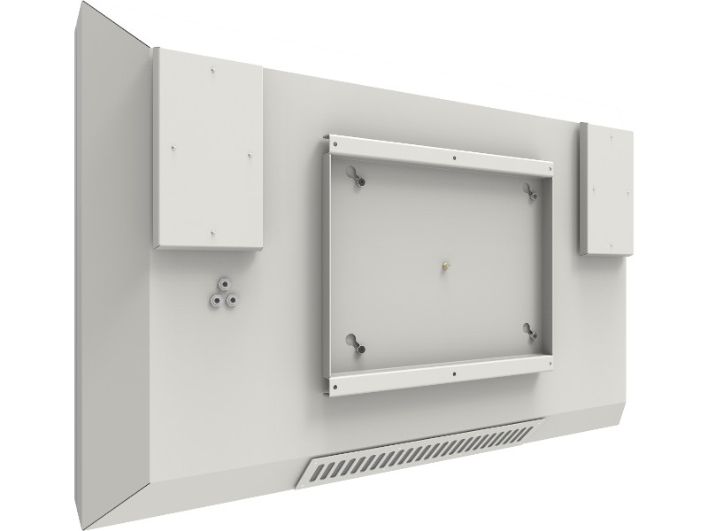 SmartMetals Outdoor Gehäuse Wandhalter für Displays bis 2500cd 65 Zoll Querformat back