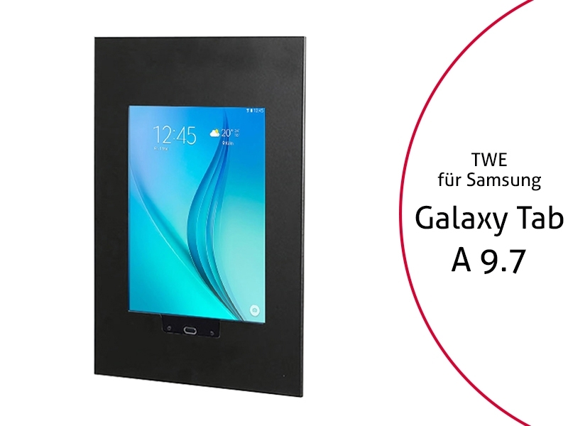 TabLines TWE011B Tablet Wandeinbau für Samsung Tab A 9.7, schwarz TabLines TWE011B Tablet Wandeinbau für Samsung Tab A 9.7, schwarz