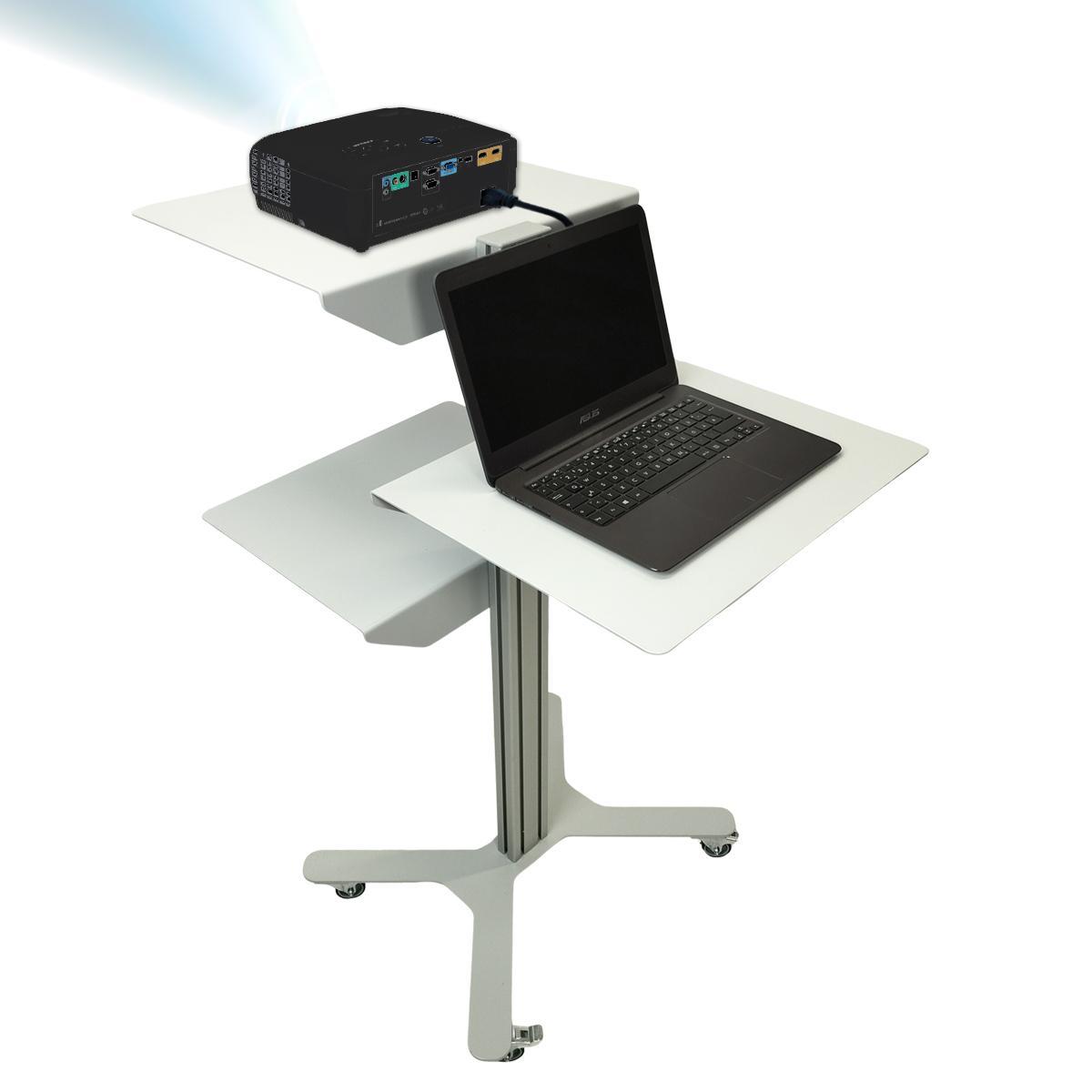 TecLines TMU001 Multistage Mediawagen für Notebook und Beamer
