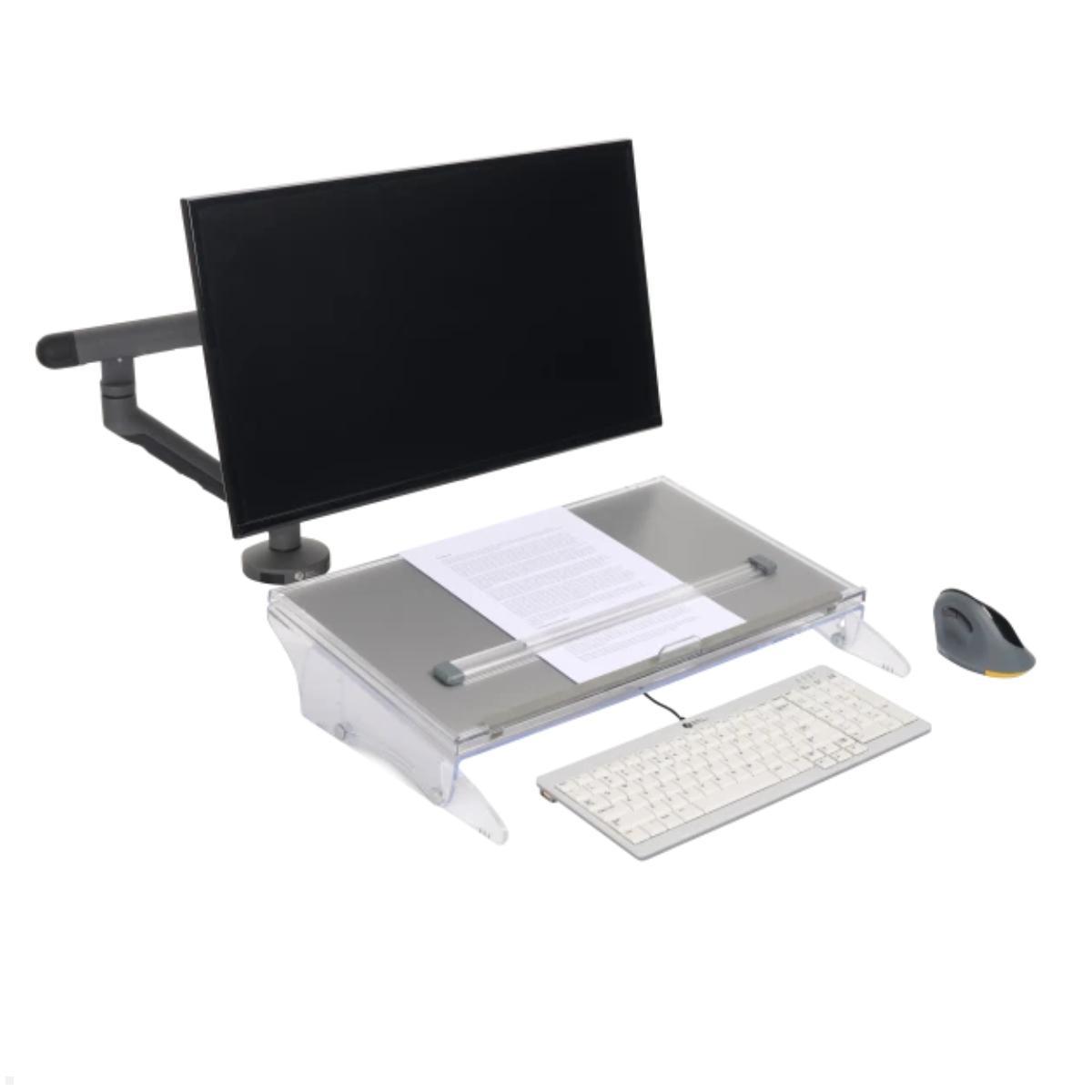 BakkerElkhuizen FlexDesk 640 Dokumentenhalter mit Lupenlineal (BNEFDESK640CR) ergonomischer Arbeitsplatz BakkerElkhuizen FlexDesk 640 Dokumentenhalter mit Lupenlineal (BNEFDESK640CR) ergonomischer Arbeitsplatz