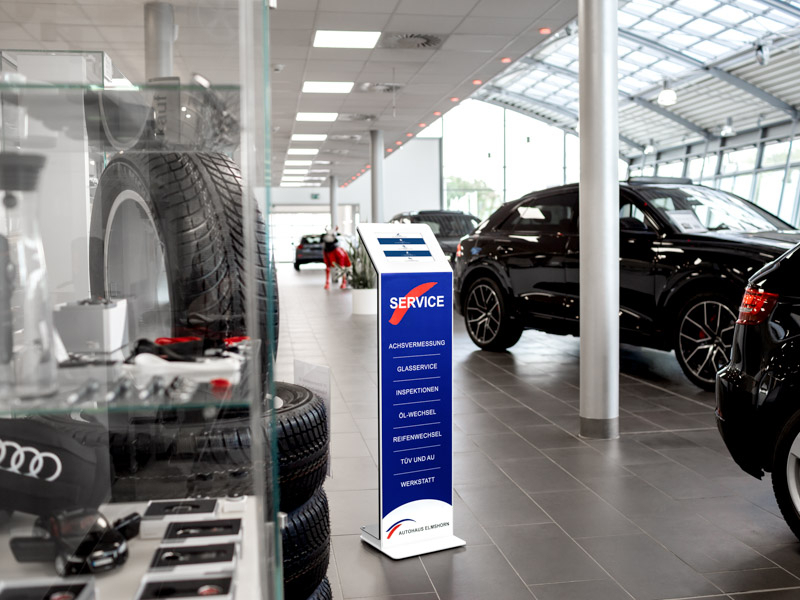 TabLines TBS088 Design Tabletständer hoch Samsung Galaxy Tab S5e Service Point Autohaus TabLines TBS088 Design Tabletständer hoch Samsung Galaxy Tab S5e Service Point Autohaus