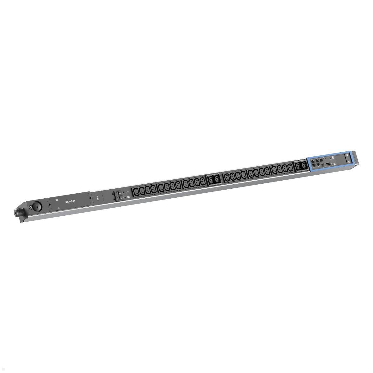 Bachmann BN PRO M+ Metered RCM – 32A Rack PDU mit 24xC13 4xCombo 2xMCB, 3,0m CEE 32A/3p (BM0024756), Rack PDU RCM
