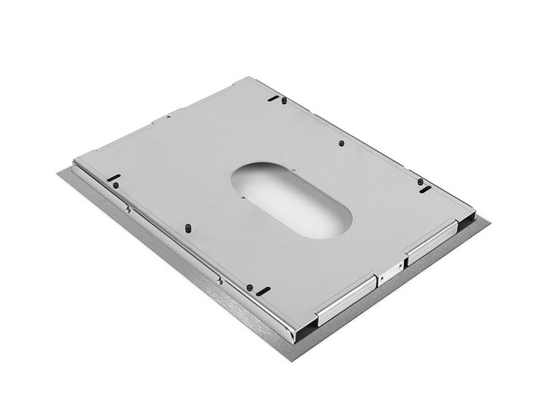 TabLines TWE079E Tablet Wandeinbau für Samsung Galaxy Tab A 10.1 (2019), Edelstahl Rückansicht TabLines TWE079E Tablet Wandeinbau für Samsung Galaxy Tab A 10.1 (2019), Edelstahl Rückansicht