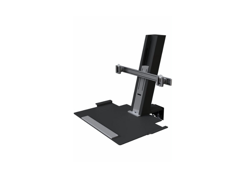Humanscale QuickStand QSBC30 Monitorständer für 2 Monitore, schwarz 