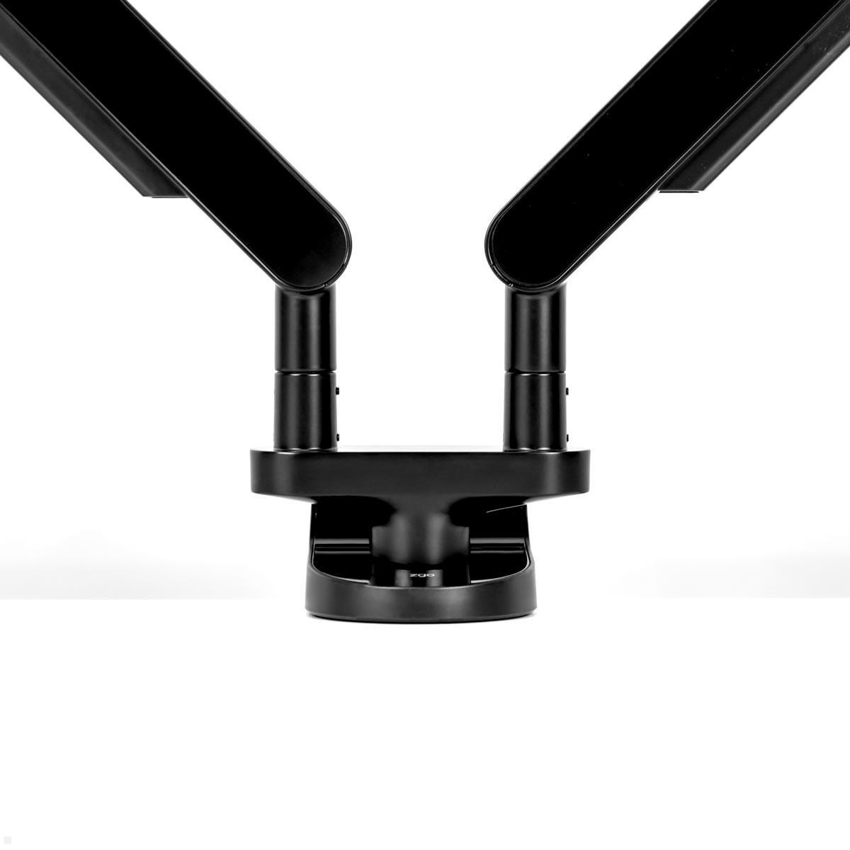 Bachmann ZG2 Dual Monitor Tischhalterung mit Tischklemme, schwarz (BM0013678), Standfuß