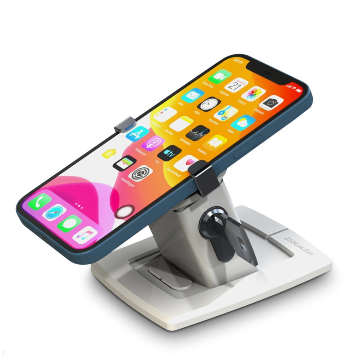 Gripzo V3 Slim Smartphone-/ Tablet Tischhalterung 7  bis 10,1 Zoll, Diebstahlschutz, weiß Gripzo V3 Slim Smartphone-/ Tablet Tischhalterung 7  bis 10,1 Zoll, Diebstahlschutz, weiß