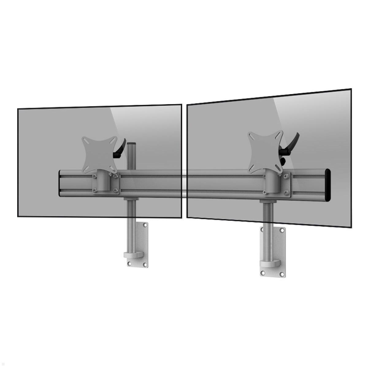 MonLines MWH203G Para 2-fach Monitor Wandhalterung bis 32 Zoll, grau