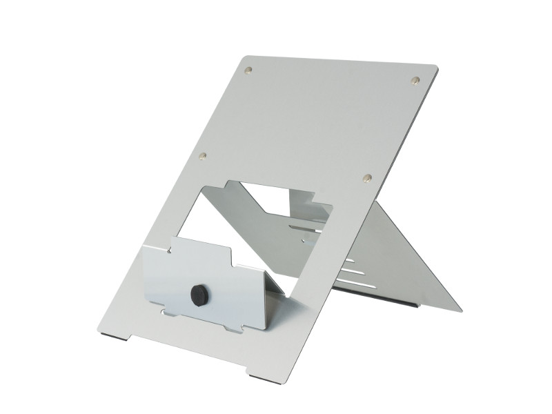 R-Go Riser Laptopständer höhenverstellbar RGORISTSI, silber front R-Go Riser Laptopständer höhenverstellbar RGORISTSI, silber front