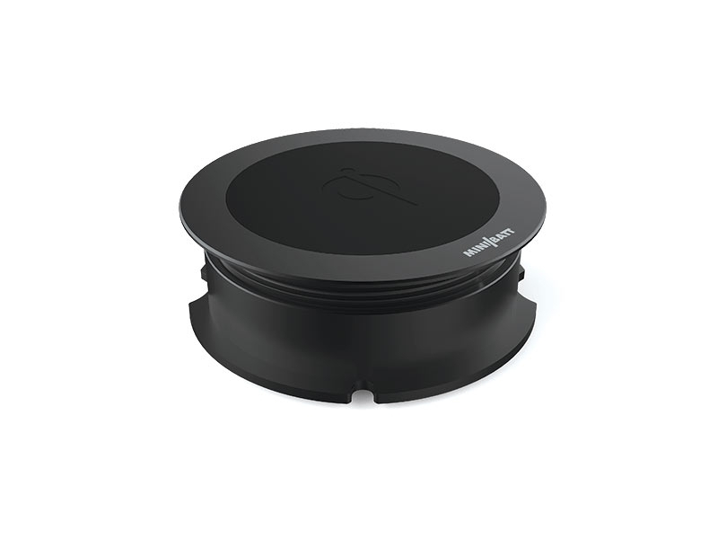 miniBatt MB-FS80B kabelloses Qi-Ladegerät für Möbeleinbau, schwarz
