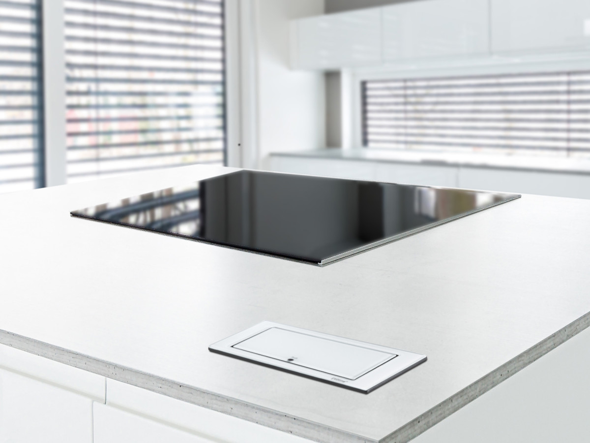 EVOLine BackFlip Cuisine 2x Steckdose, 1x USB Charger Edles Design EVOLine BackFlip Cuisine 2x Steckdose, 1x USB Charger Edles Design