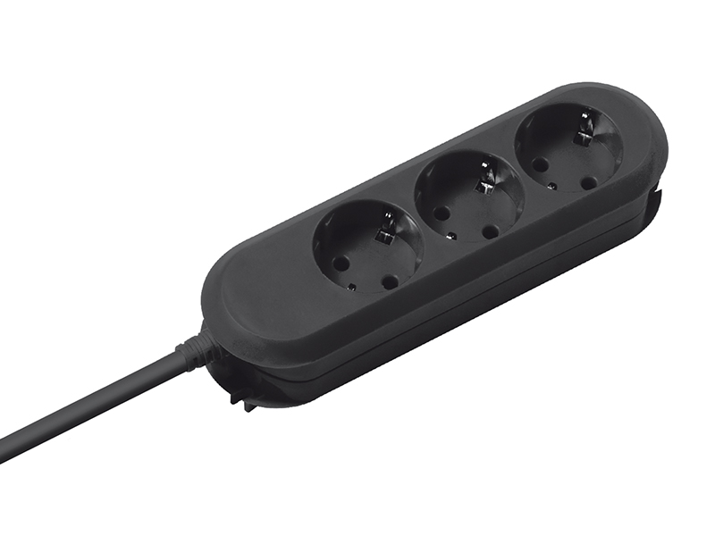 Bachmann SMART 3x Steckdosenleiste 387.170 schwarz VDE geprüft Bachmann SMART 3x Steckdosenleiste 387.170 schwarz VDE geprüft