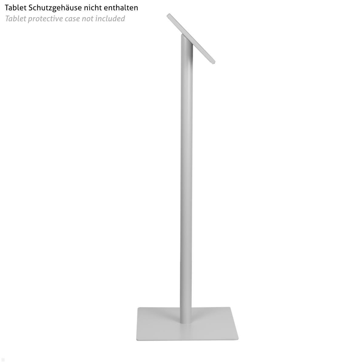 TabLines TBS003S Tablet Boden Standfuß, silber, Seitenansicht TabLines TBS003S Tablet Boden Standfuß, silber, Seitenansicht