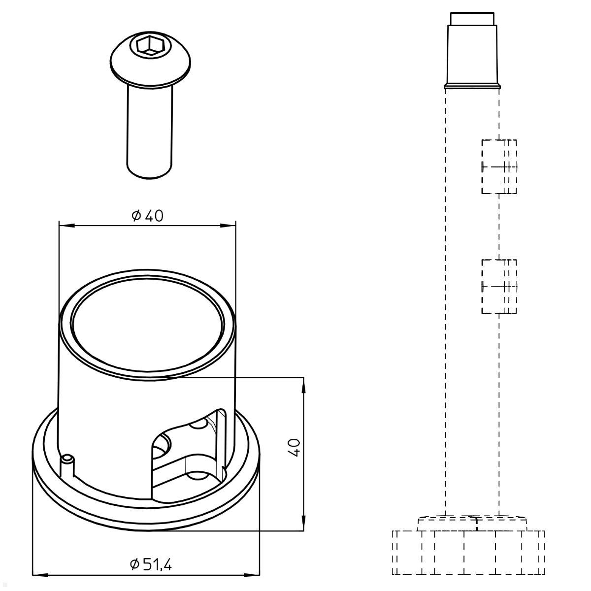 Novus POS Halterung für Kundendisplay Diebold Nixdorf BA64 (795+1708+000), technische Zeichnung Novus POS Halterung für Kundendisplay Diebold Nixdorf BA64 (795+1708+000), technische Zeichnung