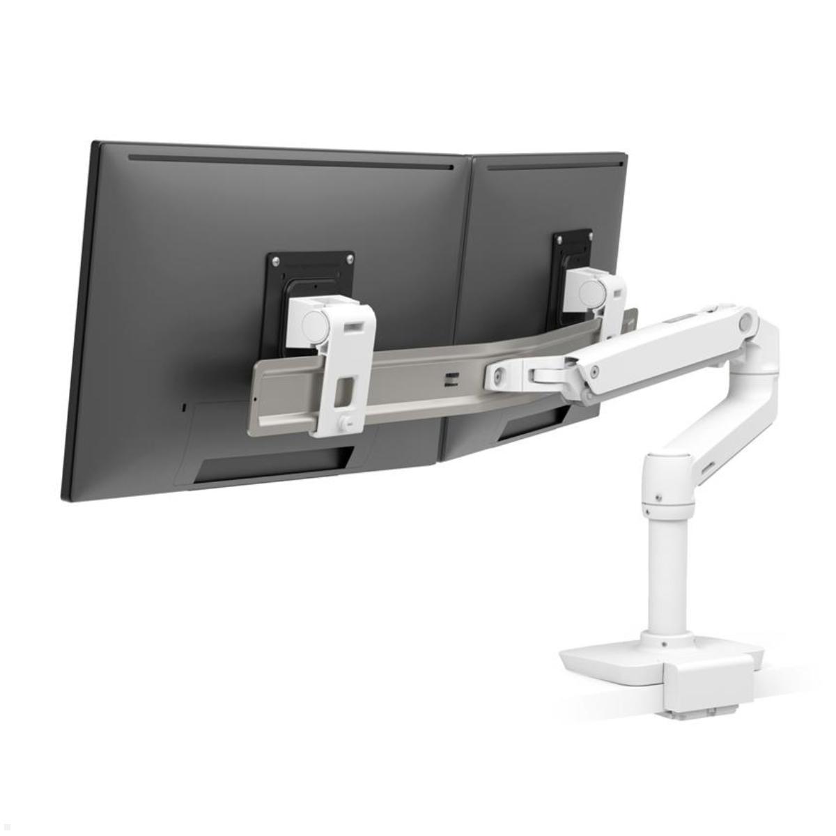 Ergotron LX Dual Monitor Tischhalterung mit C-Klemme (45-609-216), weiß Ergotron LX Dual Monitor Tischhalterung mit C-Klemme (45-609-216), weiß