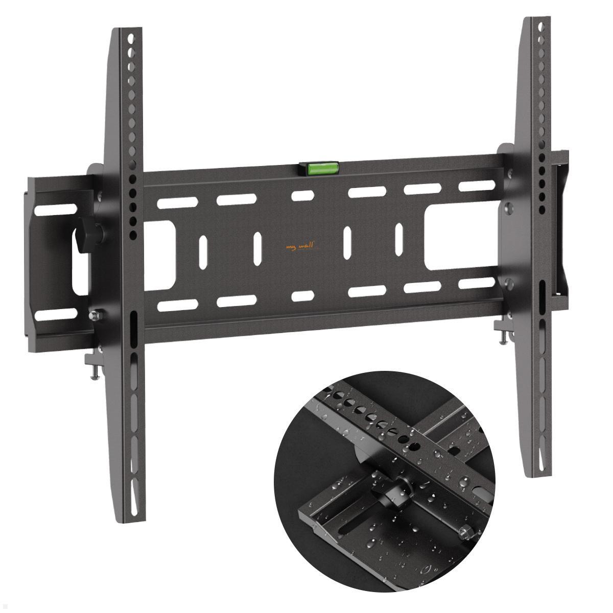 MonLines MWH046B Outdoor TV Wandhalterung neigbar, 37-86 Zoll bis 50kg, Neigungswinkel einstellbar