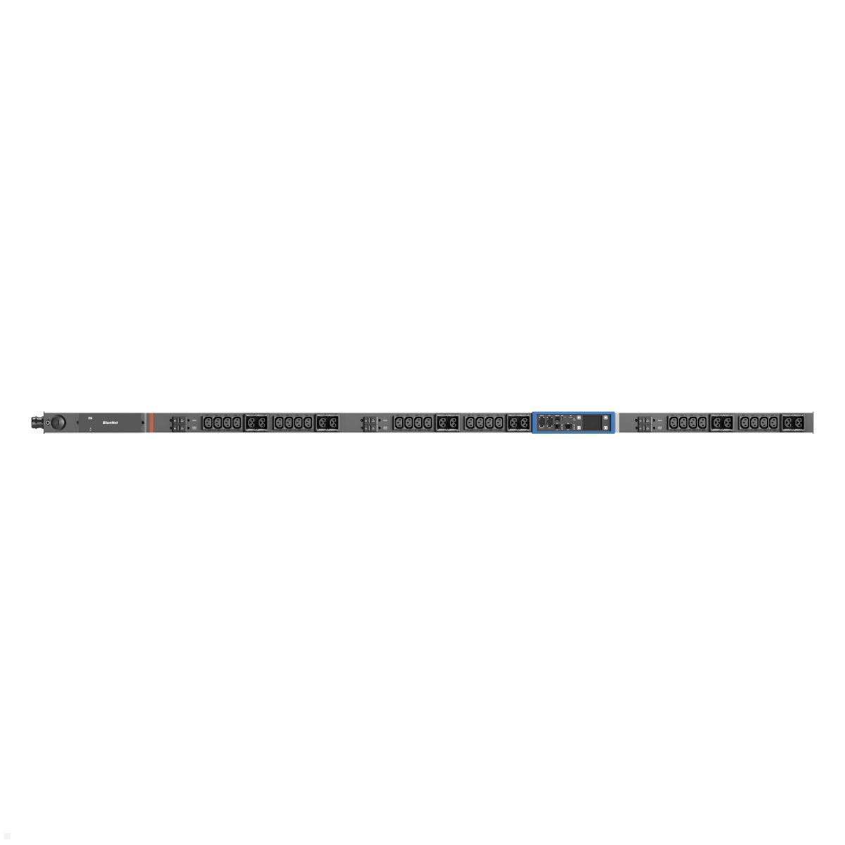 Bachmann BN PRO M+ Metered – 32A Rack PDU mit 24xC13 12xCombo 6xMCB, 3,0m CEE 32A/5p (BM0024758), 3-phasige Rack PDU