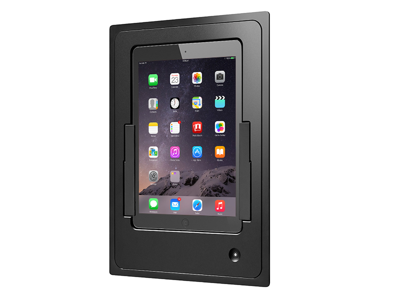 iRoom iDock Wandeinbau für iPad Air 1/2, 230V, Hochformat, Alu schwarz (53PBA-5)