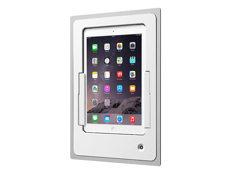 iRoom iDock Wandeinbau für iPad Air 1/2, 230V, Hochformat, Alu weiß (53PWA-5)