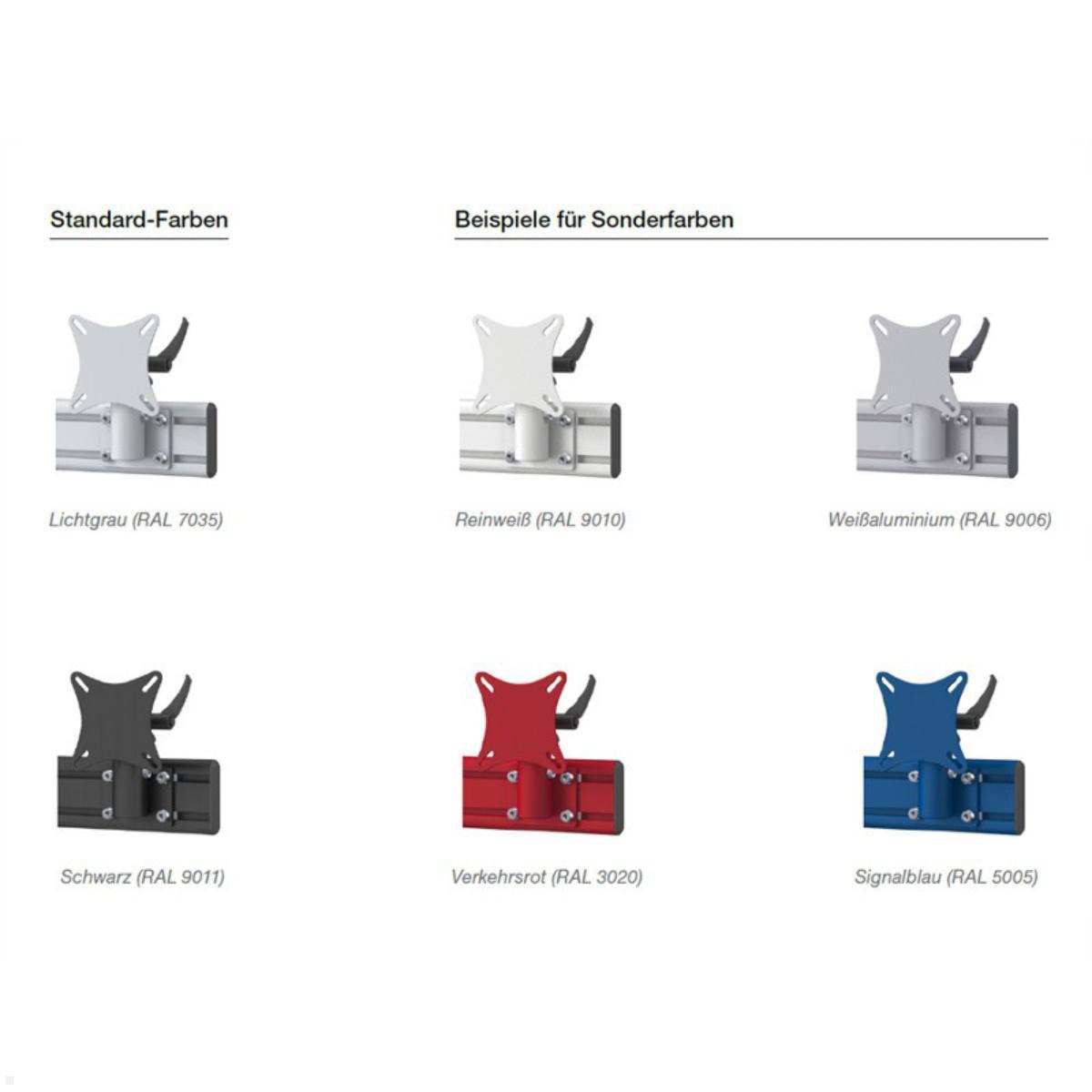 MonLines MTH306B Para 2+1 Monitor Tischhalter Standfuß bis 19 Zoll, schwarz, Farbvarianten