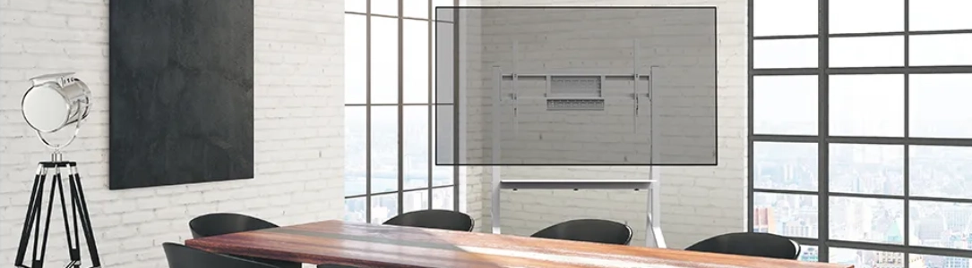 Monitorhalterung - Drehbar / Pivot-Funktion für große Bildschirme bis 105 Zoll