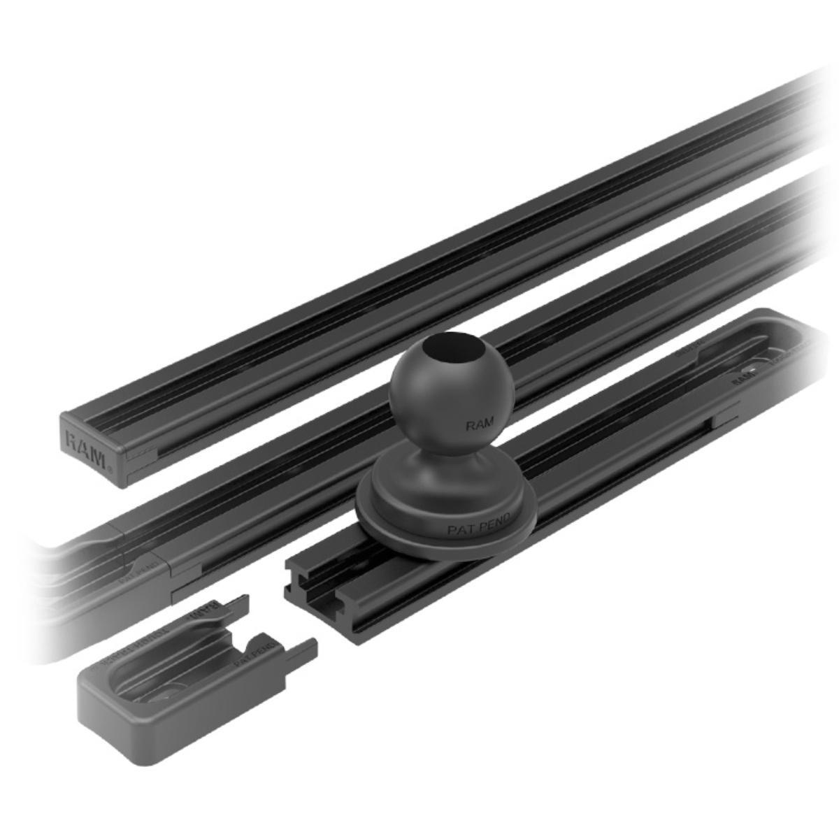 RAM Mounts Track Ball T-Slot für Tough-Track-Schiene, B-Kugel (RAP-B-354U-TRA1), Befestigung an der Schiene RAM Mounts Track Ball T-Slot für Tough-Track-Schiene, B-Kugel (RAP-B-354U-TRA1), Befestigung an der Schiene