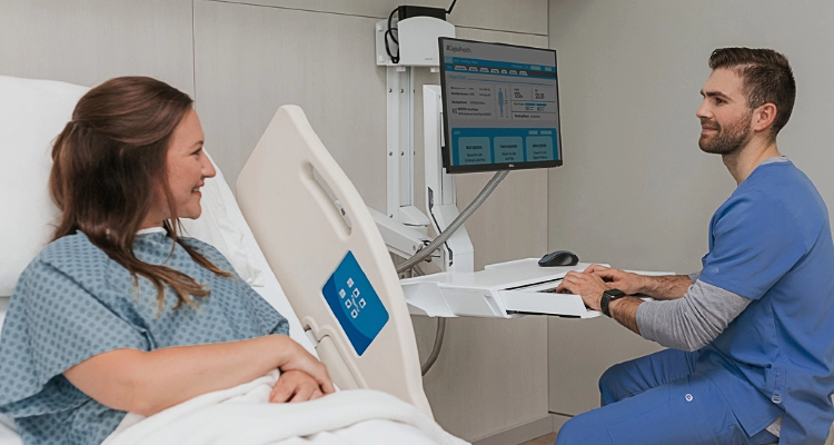 Krankenhaus, Klinik, Arztpraxen - Visitewagen, Halterungen