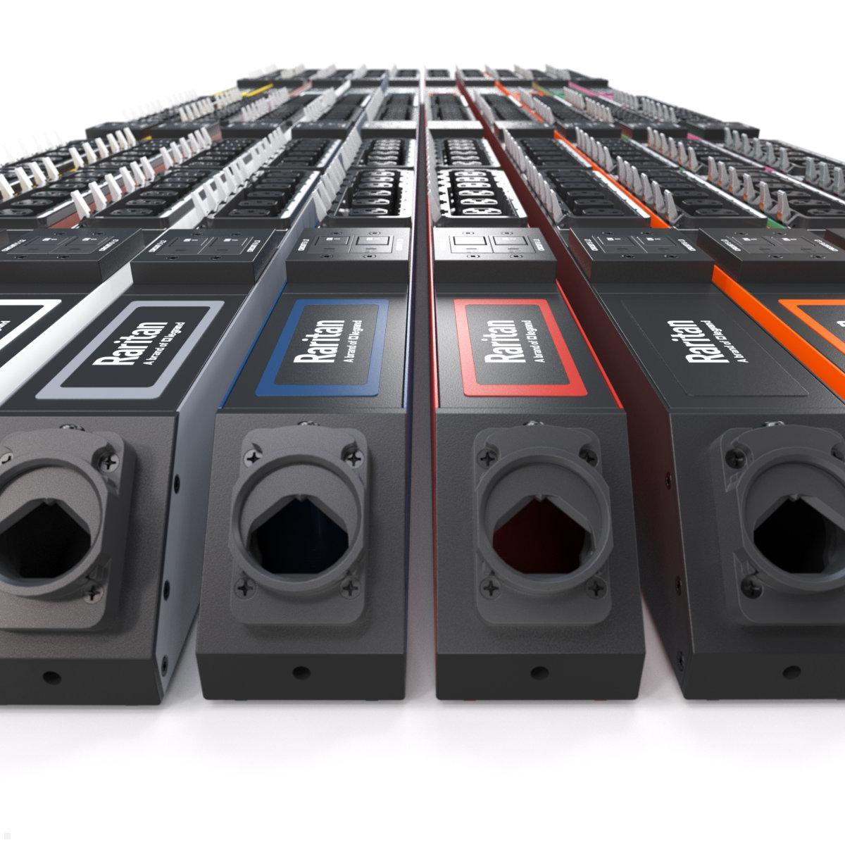 Legrand Raritan iX Rack-PDU 0U mit 18xHDOT C13 / 18xCx, 3-phasig 400V 32A, Outlet Metered/Switched RCM (PX4-5699-E7M28V2), PDU 6 Sicherungsautomaten
