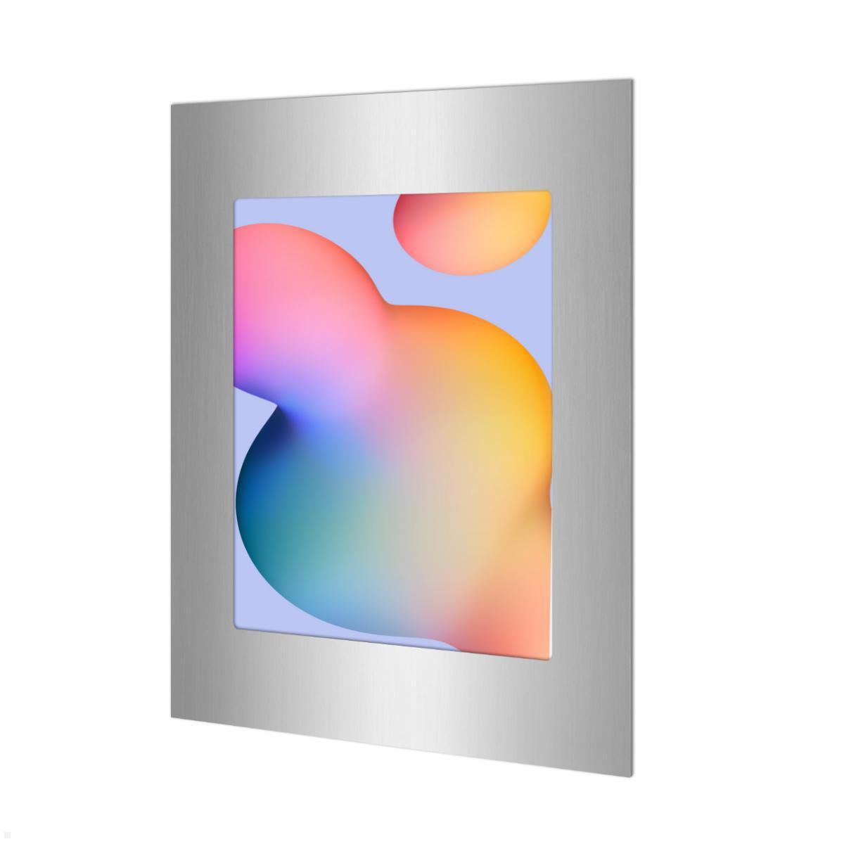 TabLines TWE107E Tablet Wandeinbau für Samsung Tab S6 Lite 10.4 (2022), Edelstahl