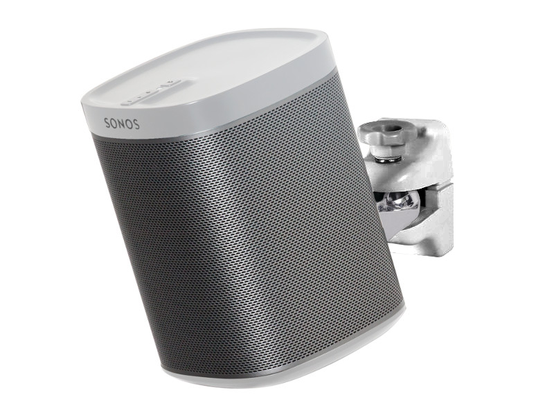 B-Tech BT332S neig- und schwenkbare Lautsprecher Wandhalterung silber Lautsprecher nicht im Lieferumfang enthalten