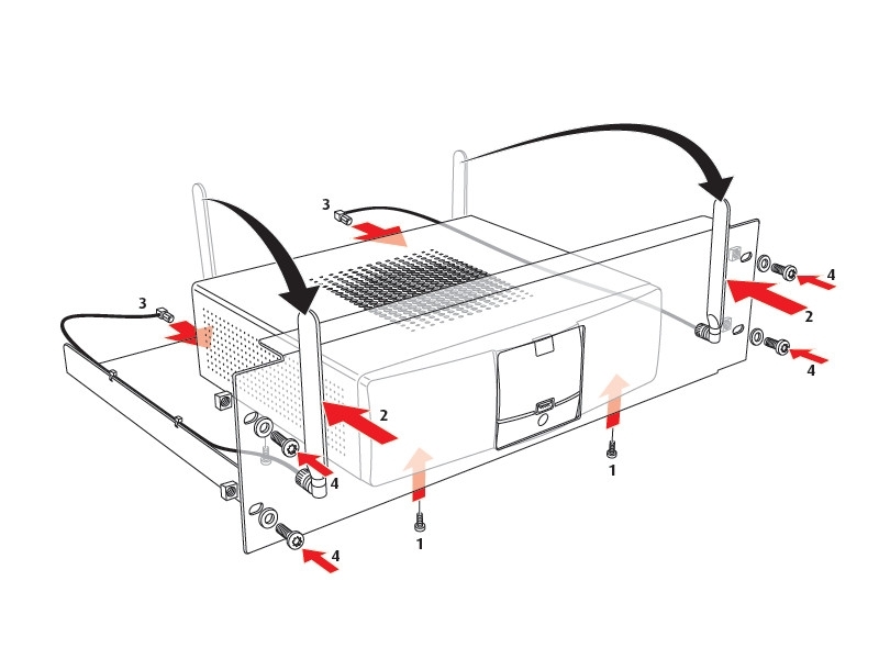 Barco Zubehör ClickShare 19 Zoll Montagesatz für CSC-1 Basisstation, Montage