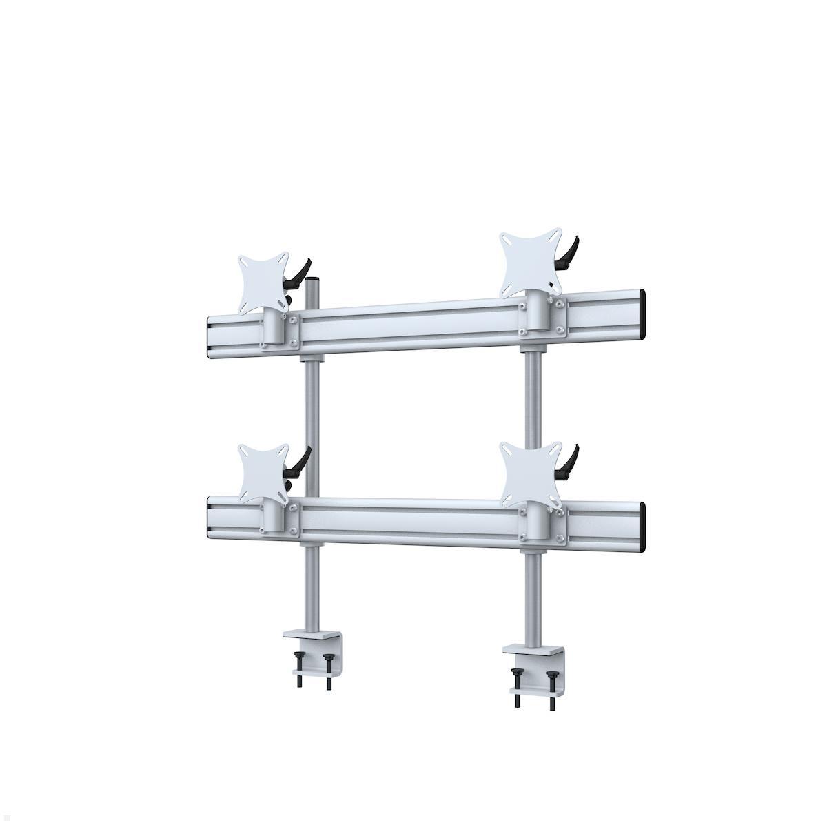 MonLines MTH290G Flat 2+2 Monitorhalterung mit Tischklemme bis 32 Zoll, grau MonLines MTH290G Flat 2+2 Monitorhalterung mit Tischklemme bis 32 Zoll, grau