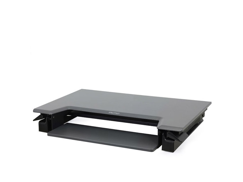 Ergotron 33-397-085 WorkFit-T Sit-Stand Desktop Workstation schwarz eingeklappt Ergotron 33-397-085 WorkFit-T Sit-Stand Desktop Workstation schwarz eingeklappt