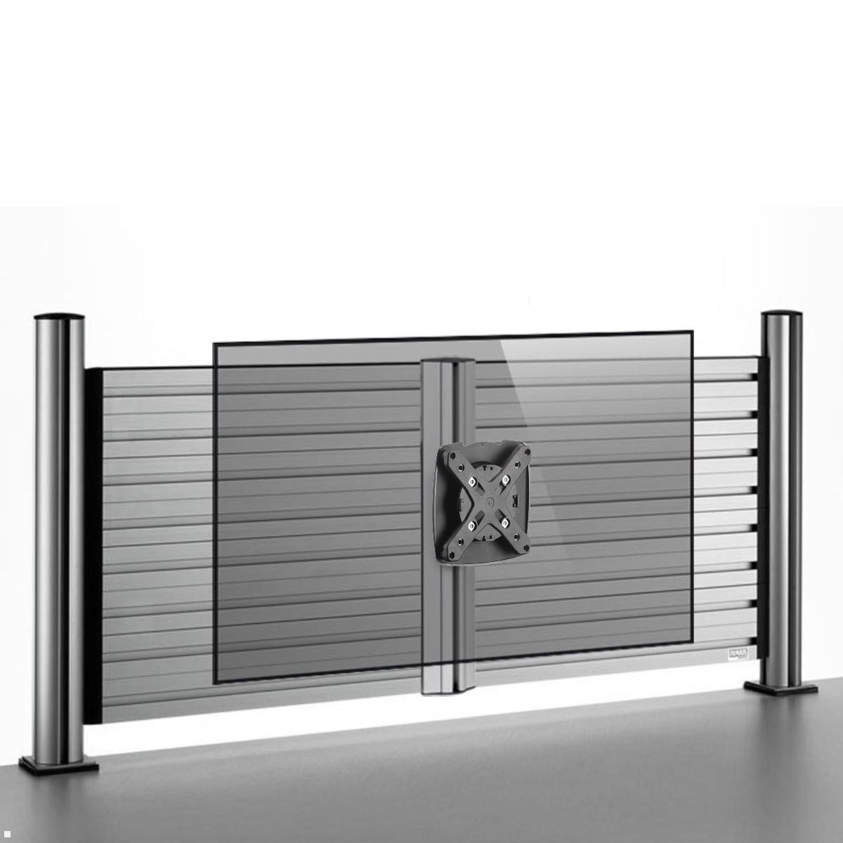 Novus MY one SW Monitorhalter für Slatwall, silber (910+1079+000) mit Display Novus MY one SW Monitorhalter für Slatwall, silber (910+1079+000) mit Display