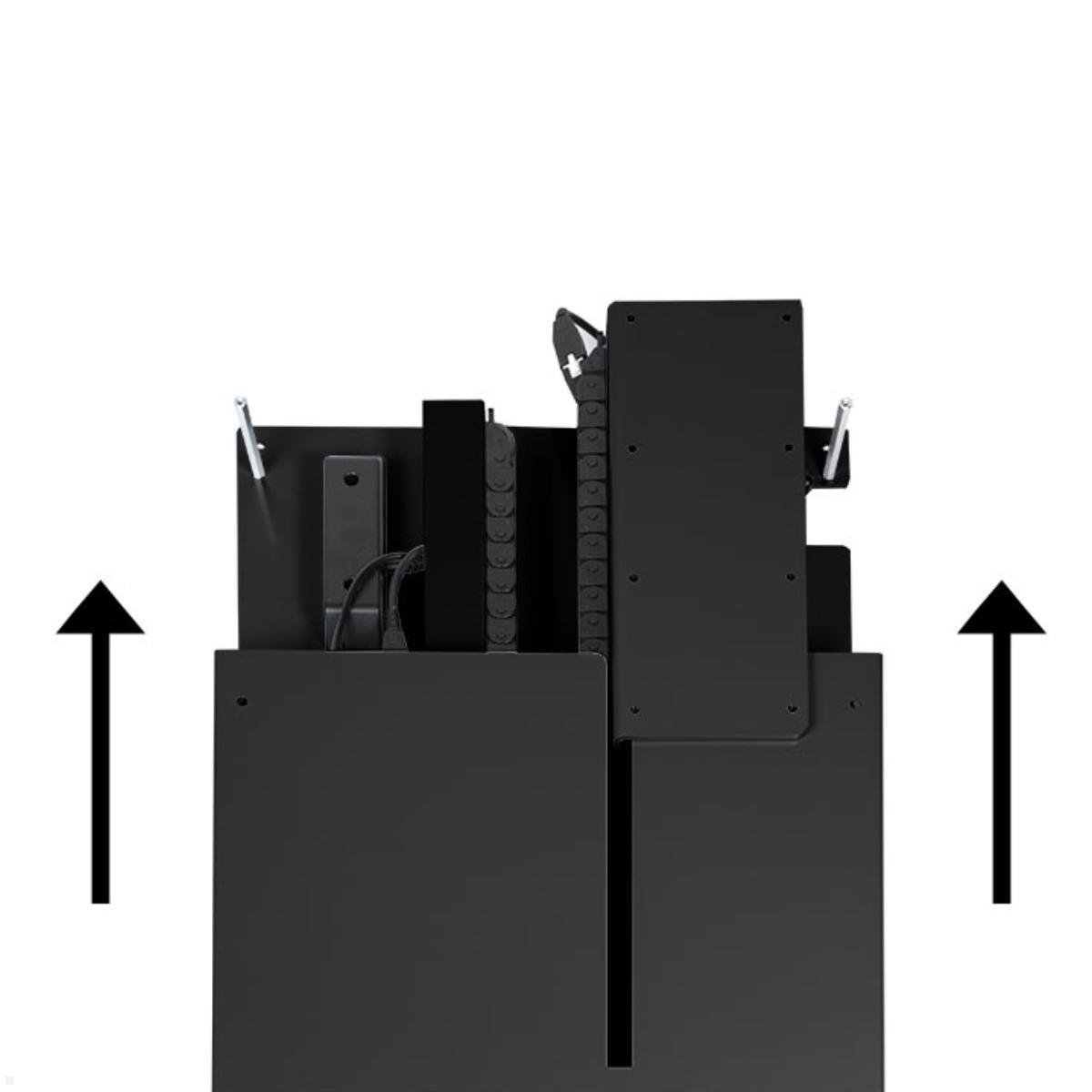 MonLines MLE675B TV Lift  Wandhalterung elektrisch mit Einhausung, 675mm Hub
