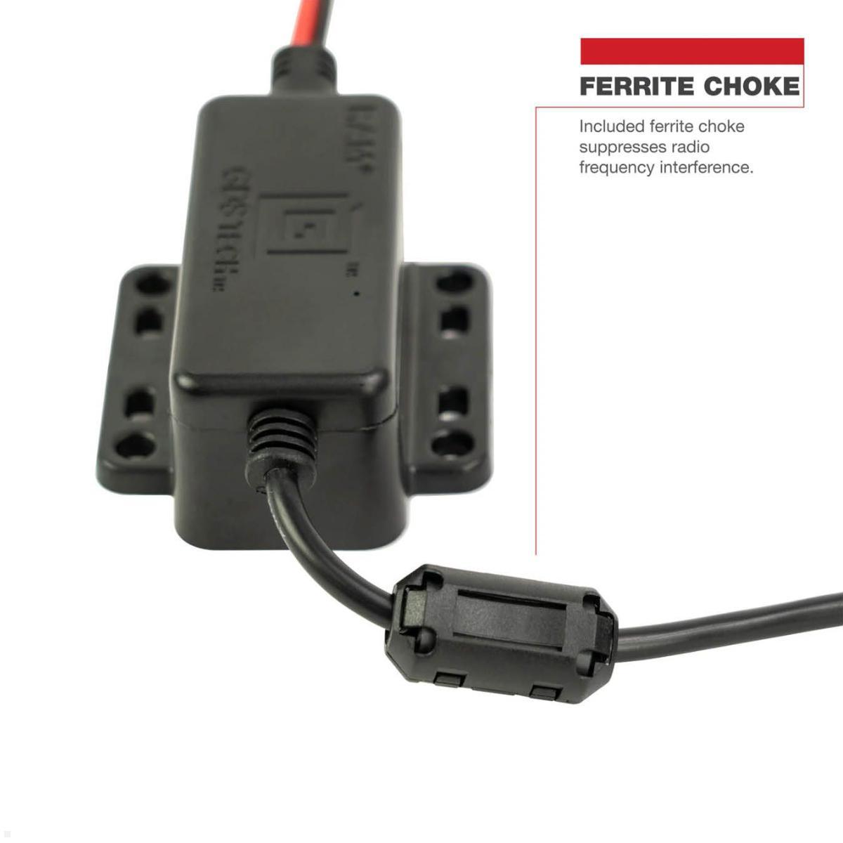 RAM Mounts GDS Hardwire Ladegerät mit USB-C (45W), SAE Anschluss, 10-30V DC Eingang (RAM-GDS-CHARGE-V3C-3U), Fahrzeug Ladegerät USB-C Power Delivery