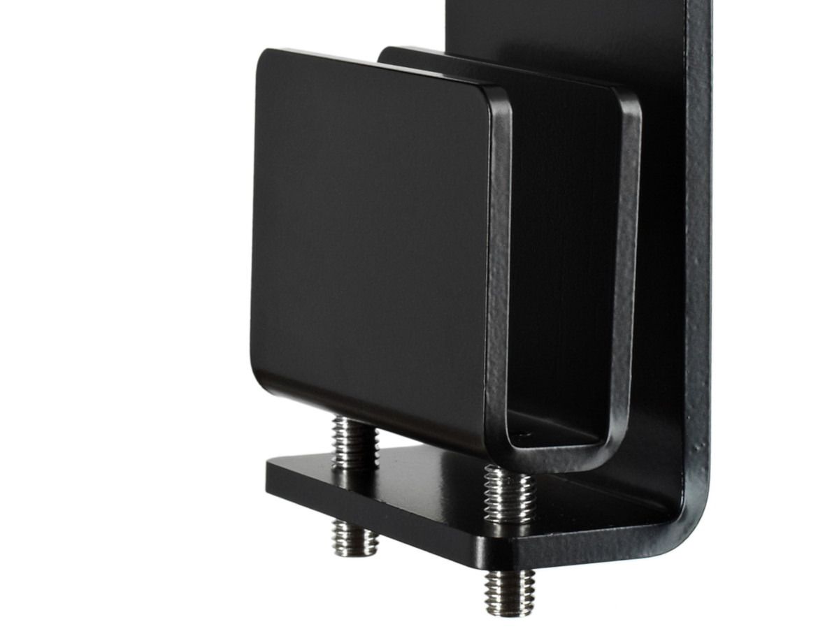 Ergotron LX Dual Tisch Monitorhalterung für USM Tisch, schwarz (46-490-225) Detailansicht USM Klemme Ergotron LX Dual Tisch Monitorhalterung für USM Tisch, schwarz (46-490-225) Detailansicht USM Klemme