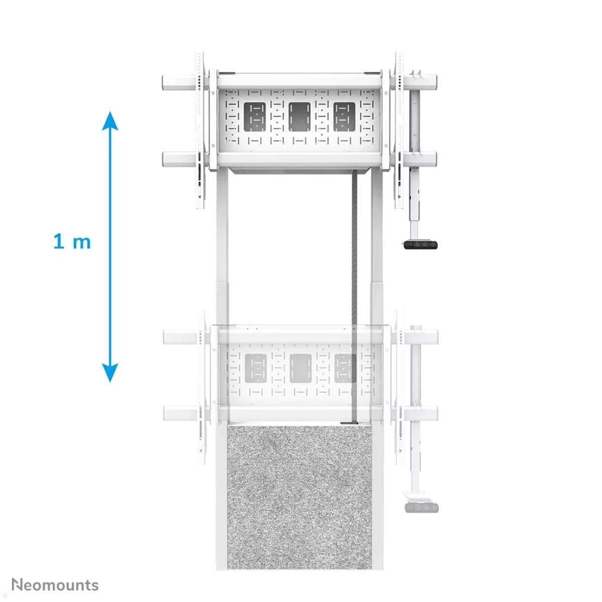 Neomounts MOVE Lift X Boden-Wand-Halterung 65-105 Zoll motorisiert, TV Lift für große Bildschirme