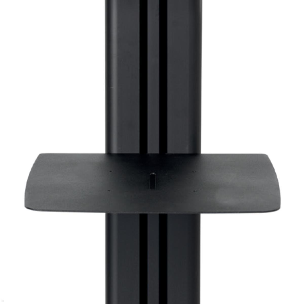 B-Tech BT8516/B Mobiler Monitorständer für 2 Bildschirme bis 65 Zoll, schwarz AV Ablage Detail B-Tech BT8516/B Mobiler Monitorständer für 2 Bildschirme bis 65 Zoll, schwarz AV Ablage Detail