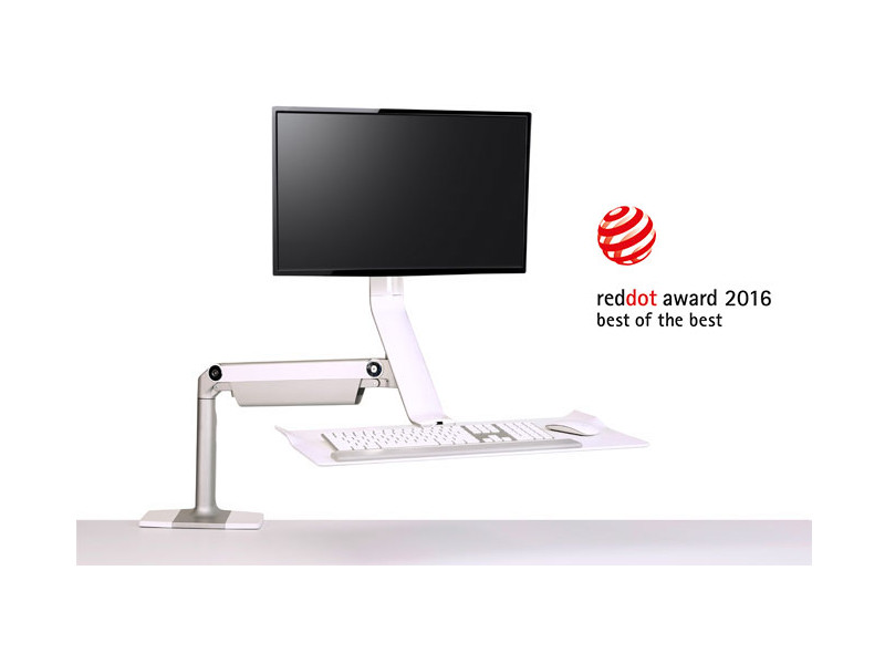 Humanscale QuickStand Lite QSLBCG Sitz-Steh-Arbeitsplatz