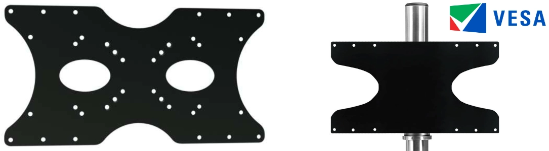 VESA 400x200 Norm Standard mit Adapterplatte