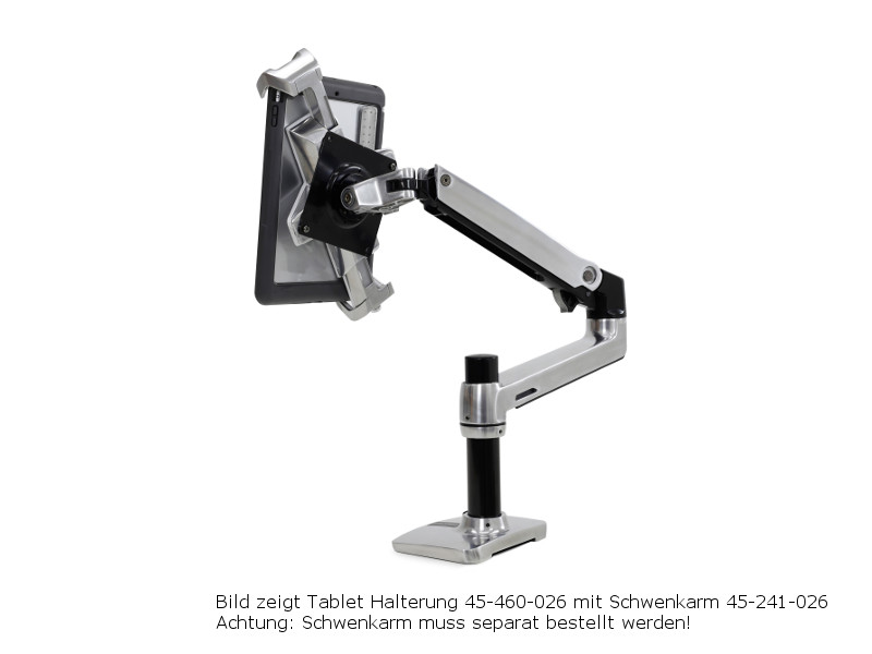 Ergotron 45-460-026 verschließbare Tablethalterung mit Schwenkarm back Ergotron 45-460-026 verschließbare Tablethalterung mit Schwenkarm back