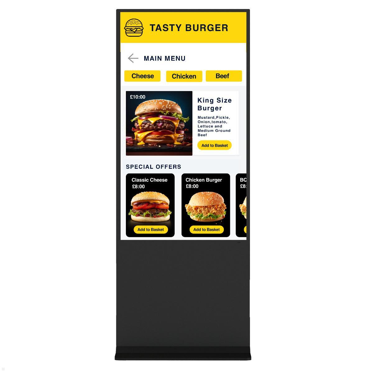 Clevertouch CL Touch Totem Commercial Display 55'' (12955CLTOUCHTOTEM), Frontansicht