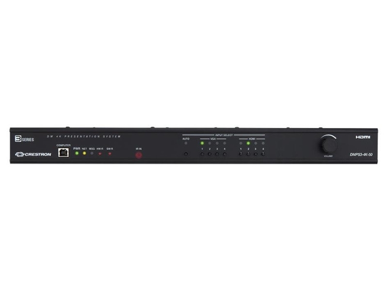 Crestron 4K-DigitalMedia Präsentationssystem 50 Serie-3 Front