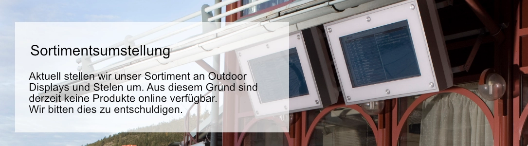 Displays & Stelen für den Outdoor Bereich