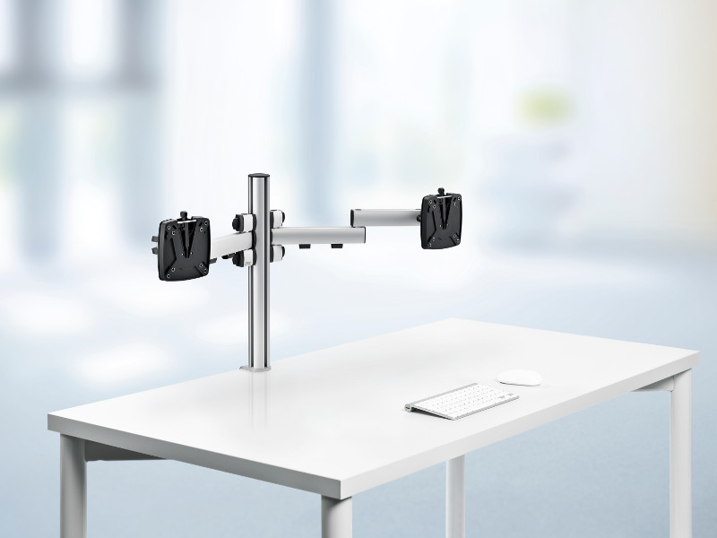 Novus Mehrplatzset TSS Bildschirmhalterung für 2 Monitore, Tischklemme (220+0270+000)