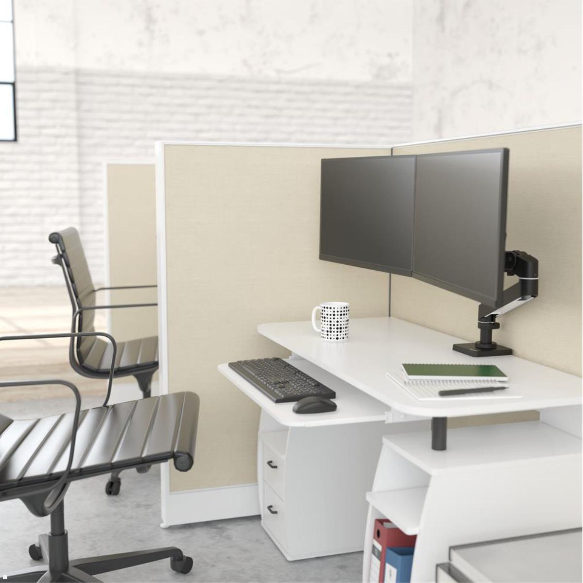 Ergotron LX Pro dual Monitor Tischhalterung bis 27 Zoll (45-684-292), schwarz Anwendungsbeispiel